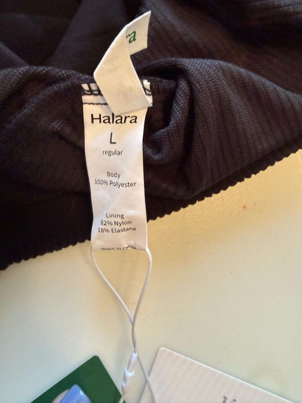 NWT Halara Corduroy Mini Skort, Black - Picture 6 of 7